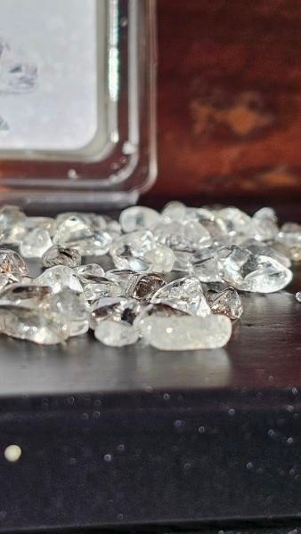 Water-clear double-terminated Herkimer Diamond quartz crystal specimens from Clarity Stones